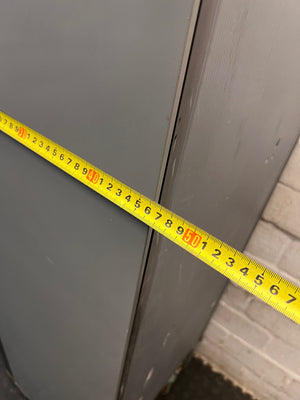 Hisense Silver Top-Mount Fridge Freezer — Working Well with External Damage – width measurement
