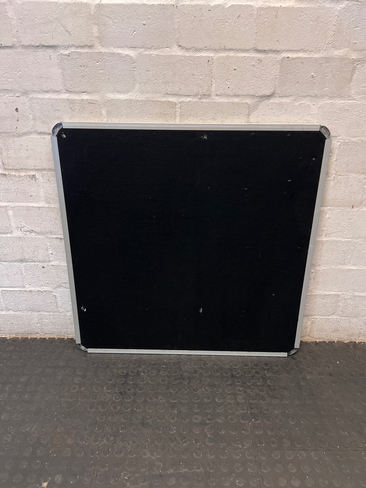 Black Fabric Pin Board with Aluminium Frame – main front view