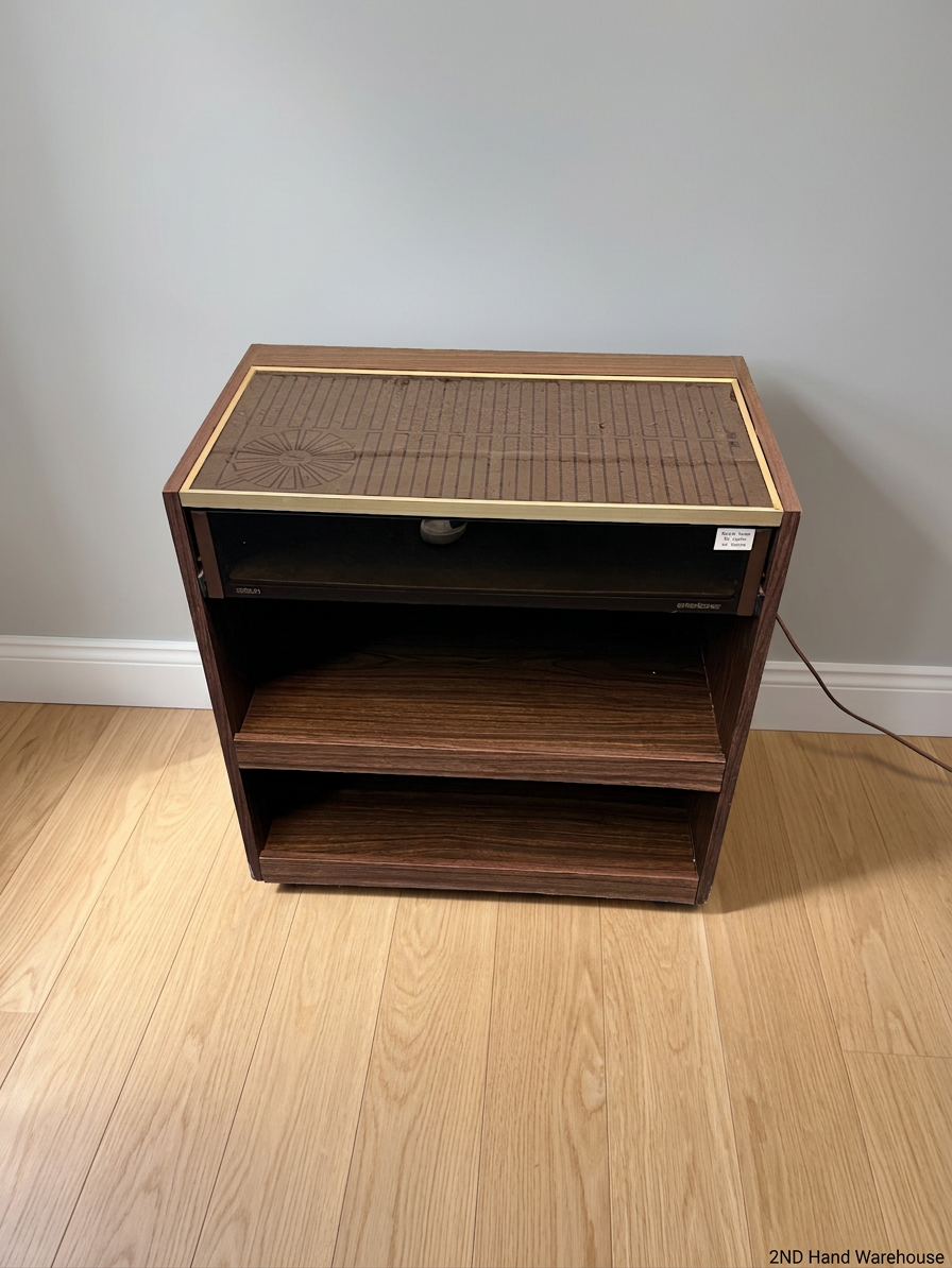 Salton Entertainer Warming Trolley with Glass Door – styled product image