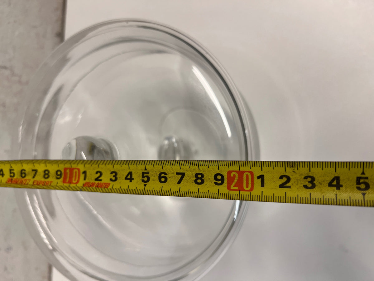 Pedestal Glass Biscuit Jar with Lid – width measurement