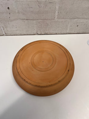 Speckled Ceramic Serving Platter with Terracotta Rim – condition detail