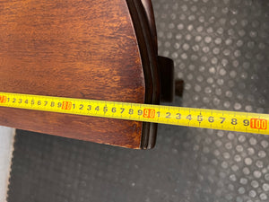 Half-Moon Imbuia Console Table with Ball and Claw Feet – width measurement