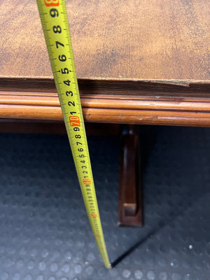 Dark Wood Trestle Dining Table – height measurement