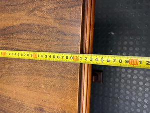 Dark Wood Trestle Dining Table – width measurement
