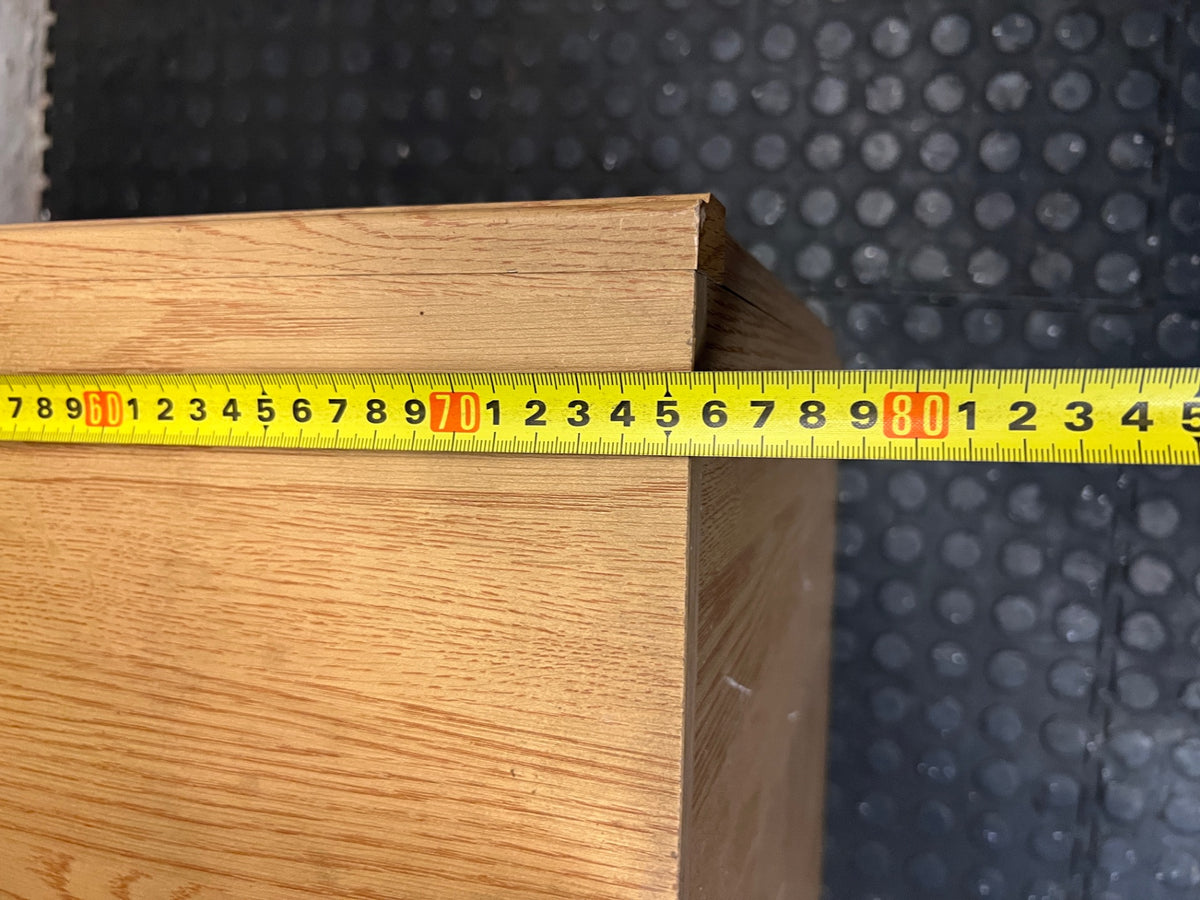Glass-Fronted Wooden Lounge Cabinet with Diamond Detail – width measurement