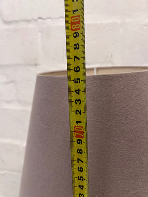 Classic Turned Wood Table Lamp with Tapered Shade – depth measurement