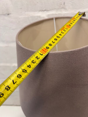 Classic Turned Wood Table Lamp with Tapered Shade – height measurement