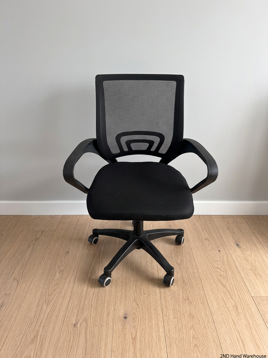 Black Mesh Back Swivel Office Chair – styled product image