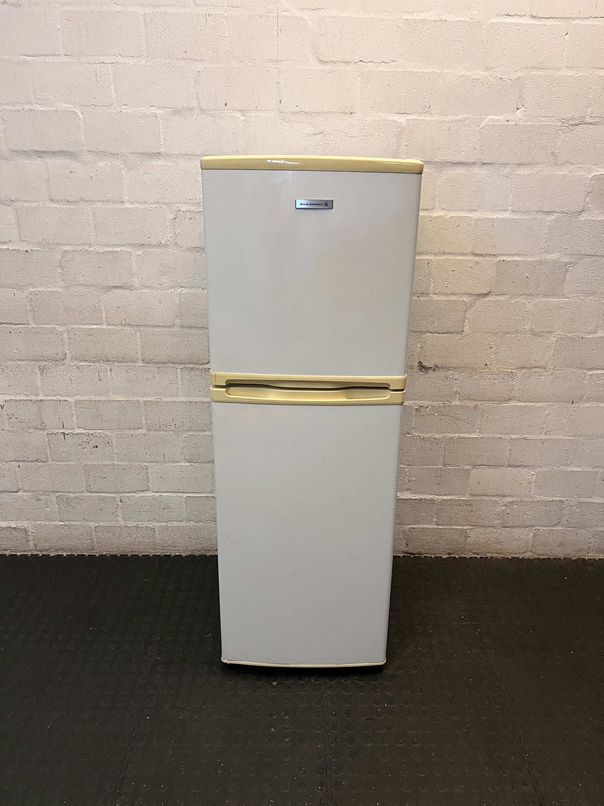 Kelvinator 2 Upright Fridge-Freezer — Working Order with Burnt Out Interior Light – main front view