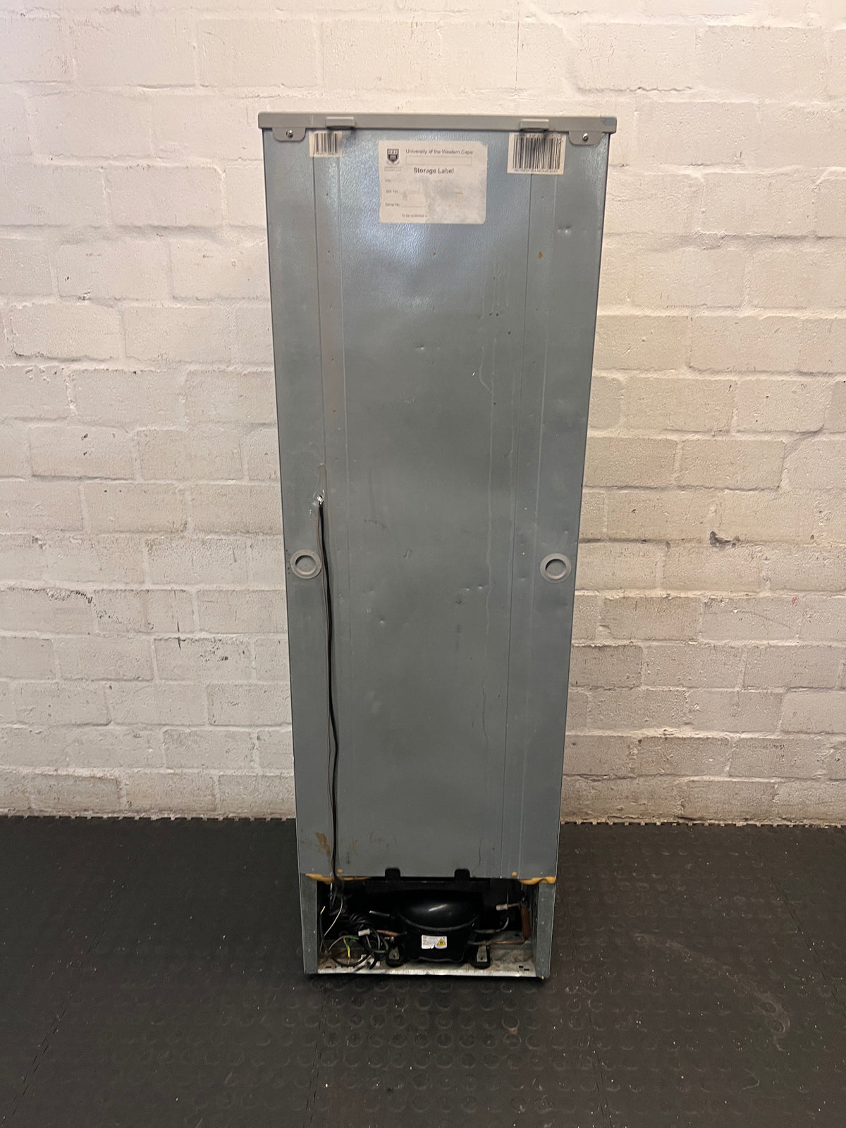 Hisense Silver Top Freezer Fridge – back view