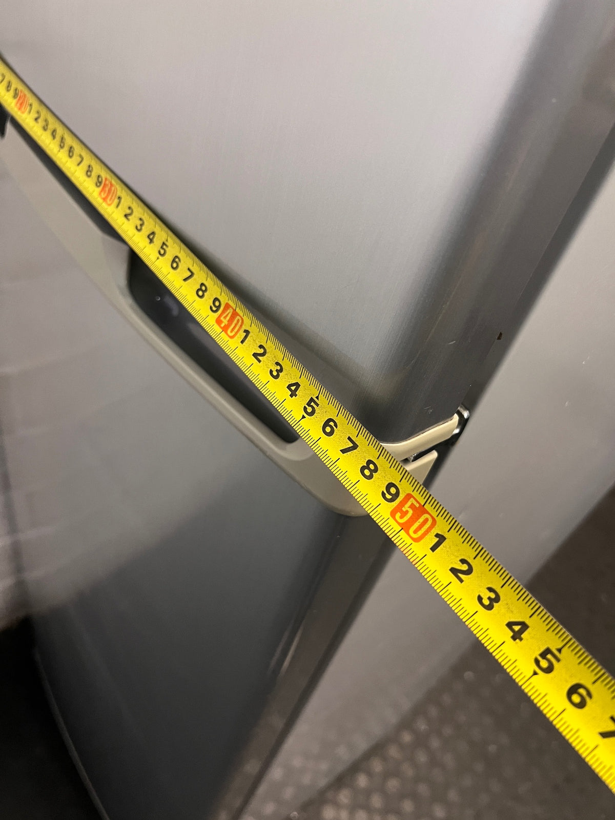 Hisense Silver Top Freezer Fridge – depth measurement