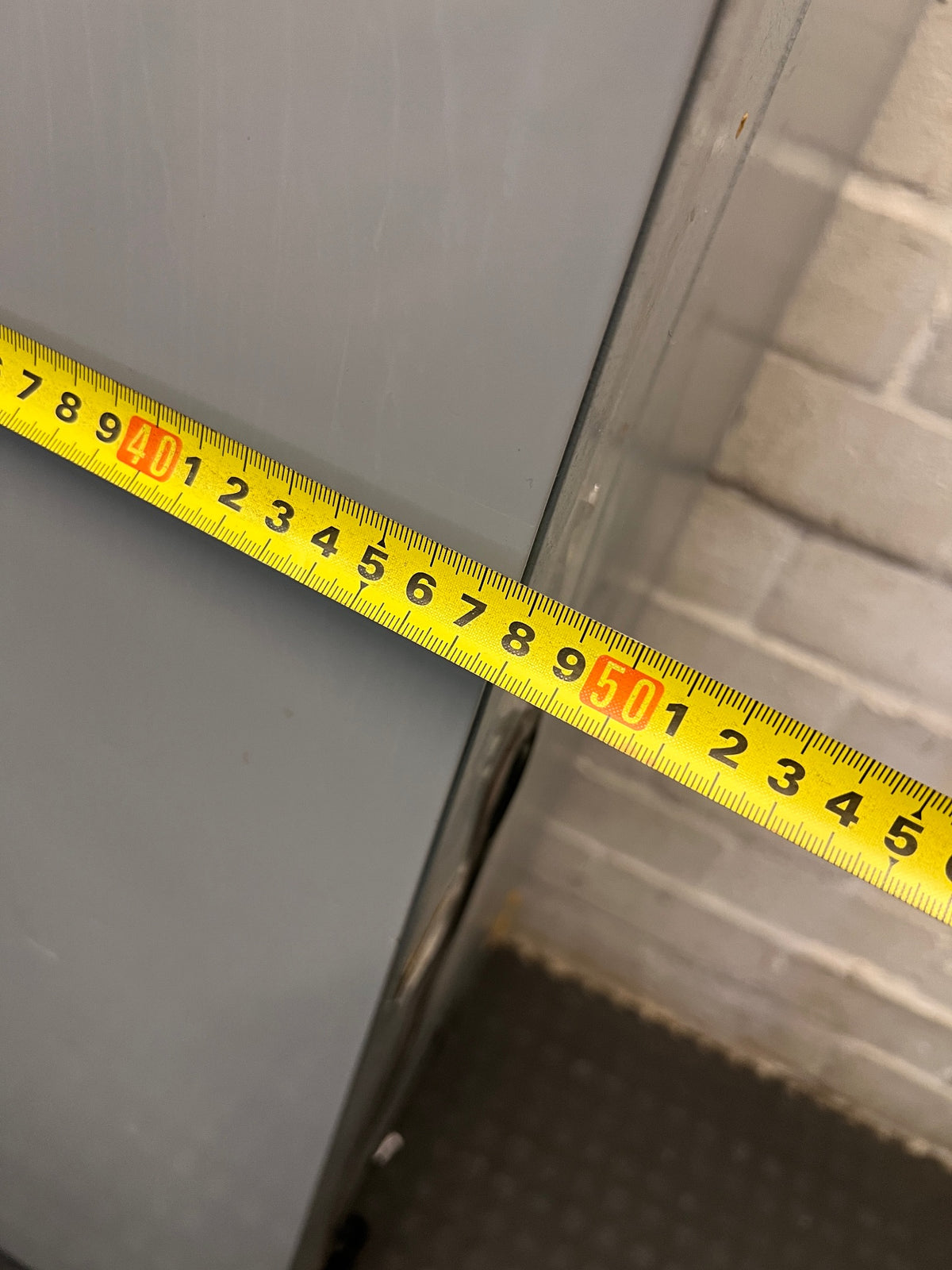 Hisense Silver Top Freezer Fridge – width measurement
