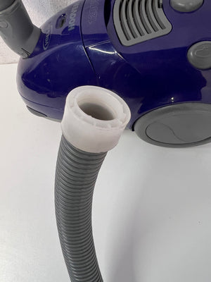 Hoover 1200W Canister Vacuum Cleaner in Navy Blue — Working with Missing Connectors and Internal Faults – top view
