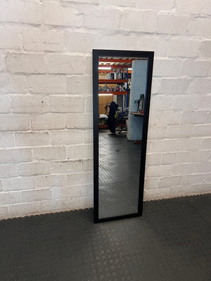 Full-Length Black Framed Wall Mirror – back view