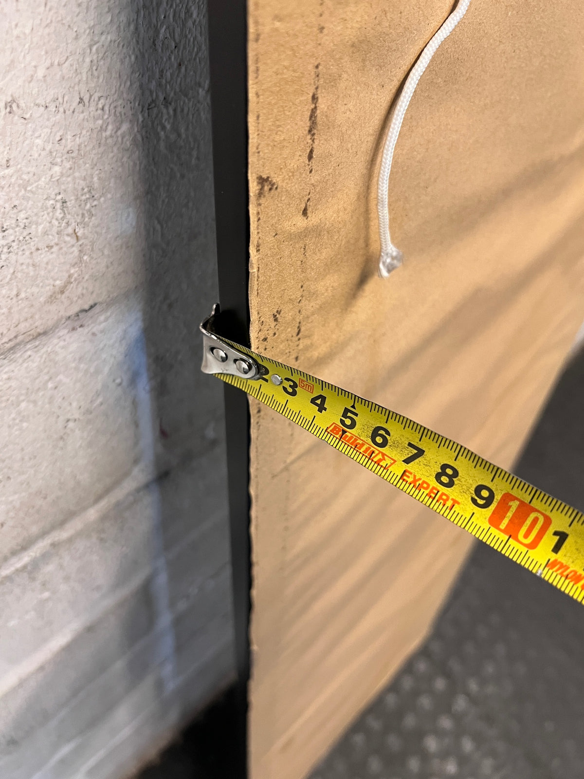 Full-Length Black Framed Wall Mirror – depth measurement