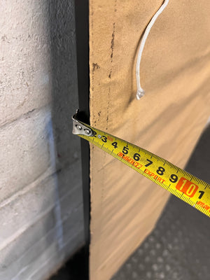 Full-Length Black Framed Wall Mirror – depth measurement