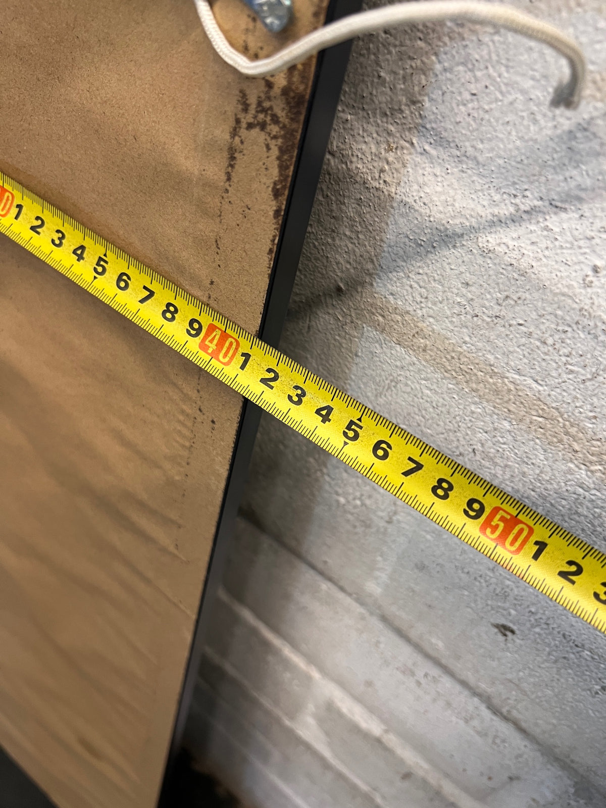 Full-Length Black Framed Wall Mirror – width measurement