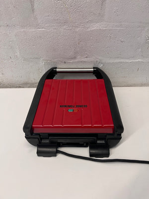 Red George Foreman Countertop Grill – back view