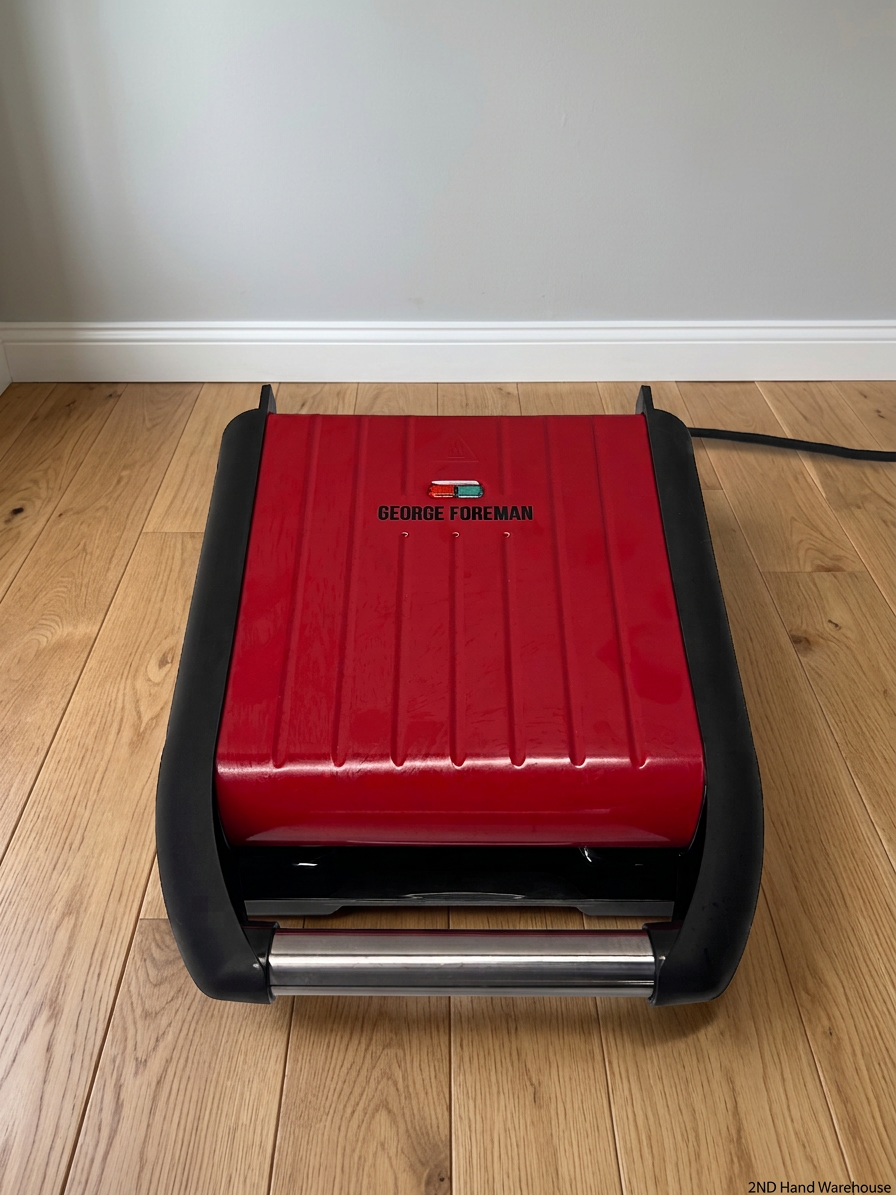 Red George Foreman Countertop Grill – styled product image