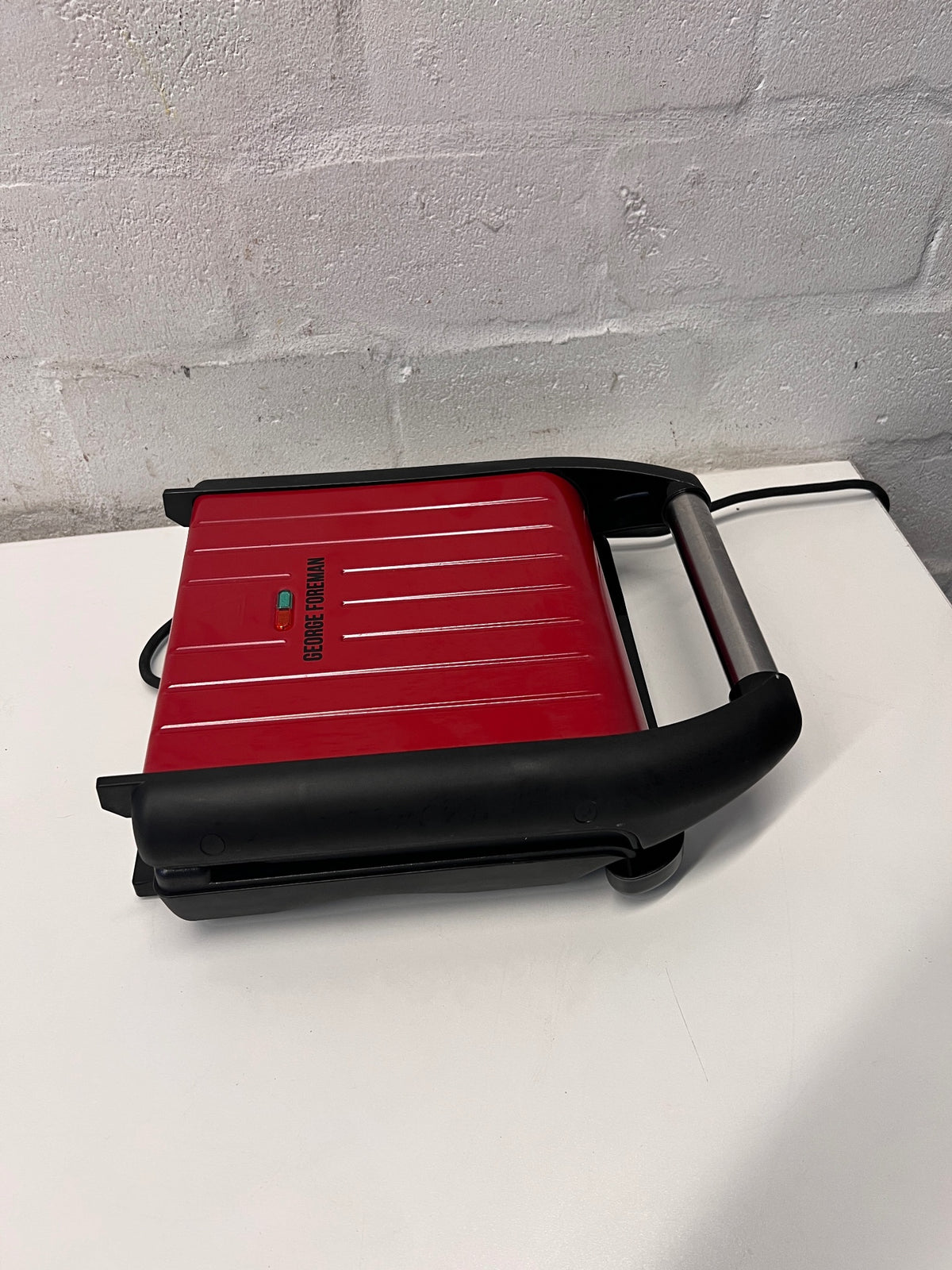 Red George Foreman Countertop Grill – top view