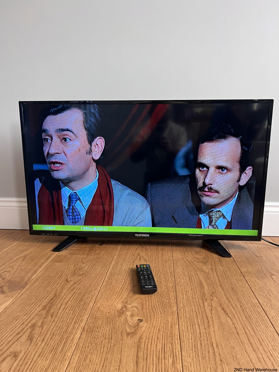 Telefunken Black LCD TV with Remote Control – styled product image
