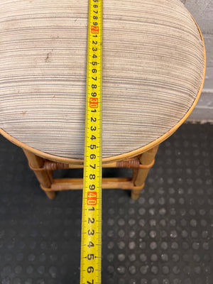 Cane Bar Stool with Padded Fabric Seat – width measurement
