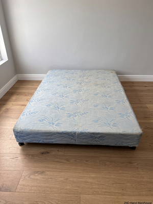Patterned Double Bed Base – styled product image