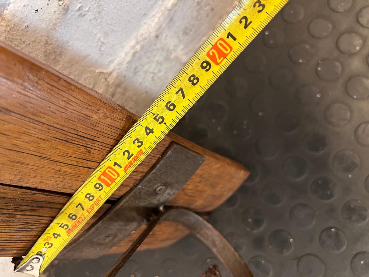 Rustic Wine Barrel Stave Candle Holder – width measurement