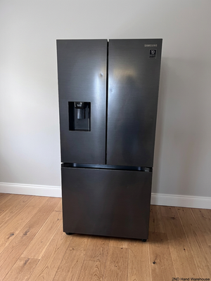 Samsung Dark Grey French Door Fridge Freezer – styled product image