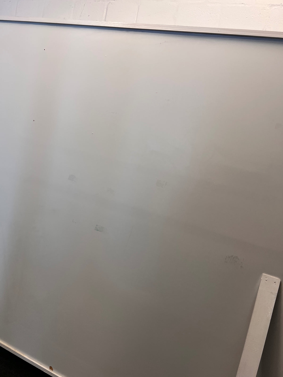 Large Freestanding White Board on Castor Wheels – back view