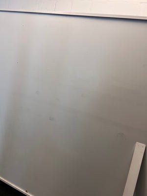 Large Freestanding White Board on Castor Wheels – back view
