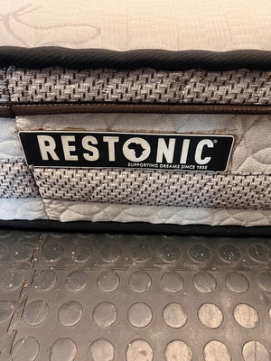 Restonic Double Mattress with Quilted Leaf Pattern – condition detail