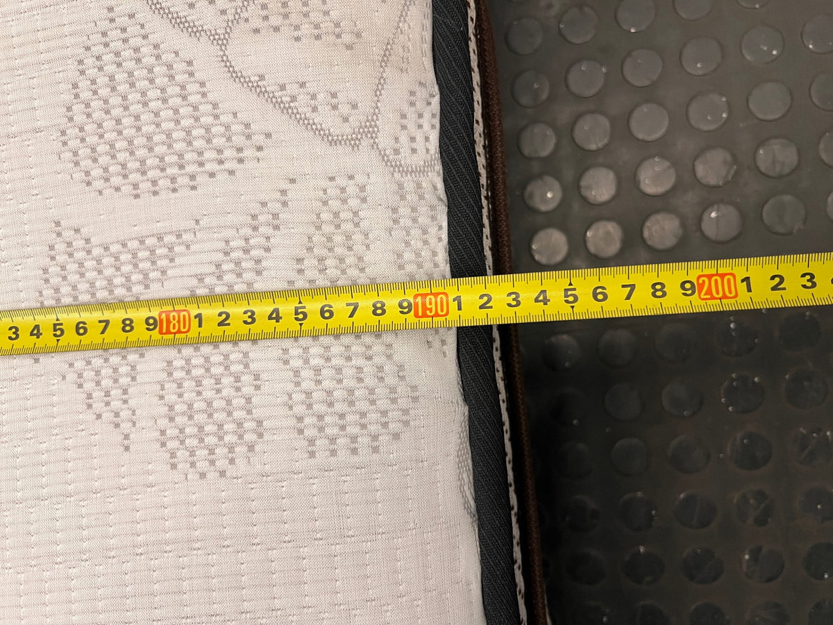 Restonic Double Mattress with Quilted Leaf Pattern – depth measurement