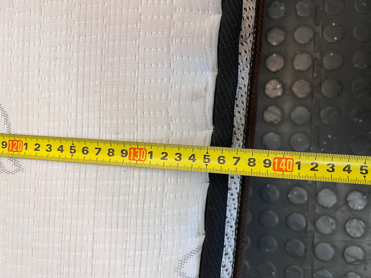 Restonic Double Mattress with Quilted Leaf Pattern – width measurement