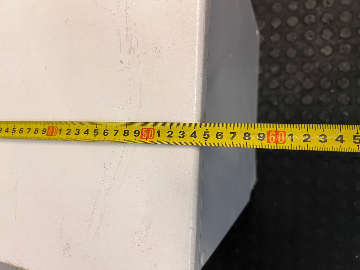 White 3-Drawer Storage Pedestal – width measurement