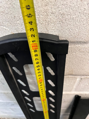 Vertical Black Metal Wall Mount TV Bracket – height measurement