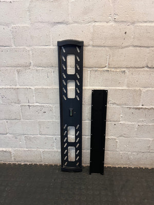 Vertical Black Metal Wall Mount TV Bracket – side view