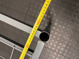 Sky Distribution Grey Metal Single Bed Frame – depth measurement