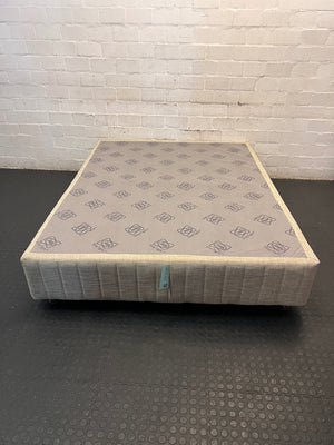 Sealy StayTight Queen Size Upholstered Bed Base – main front view