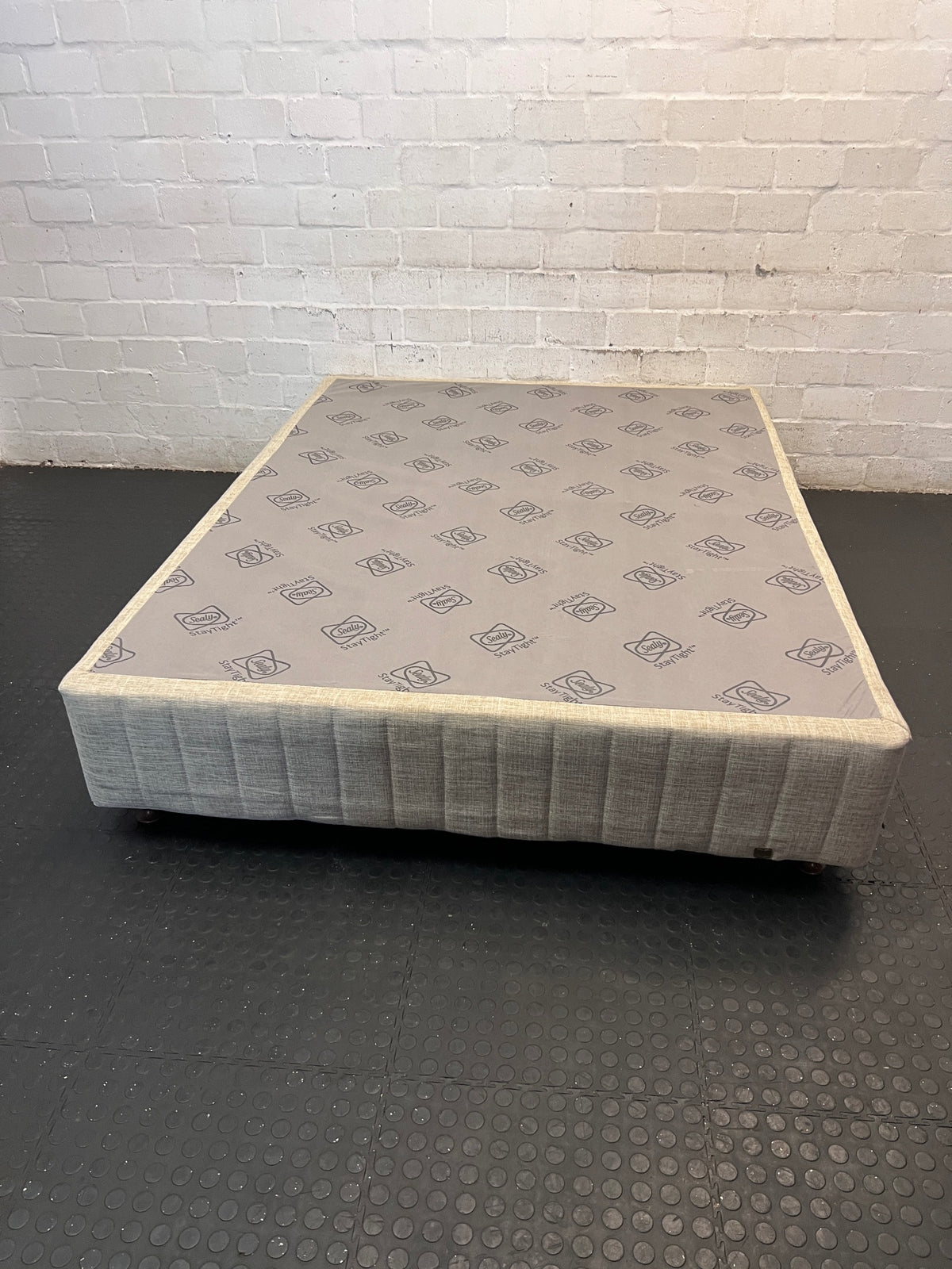Sealy StayTight Queen Size Upholstered Bed Base – top view
