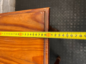 Oak Finish Wooden Dressing Table with Mirror – width measurement