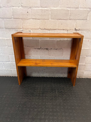 Compact Warm Oak Toned Timber Bookshelf – main front view