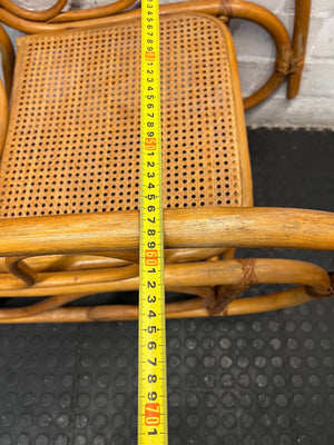 Vintage Bamboo and Cane Rocking Chair – width measurement