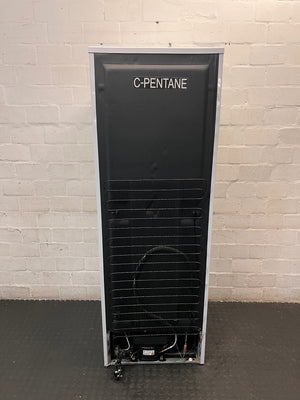 KIC White Fridge Freezer Combination — Good Working Order – back view