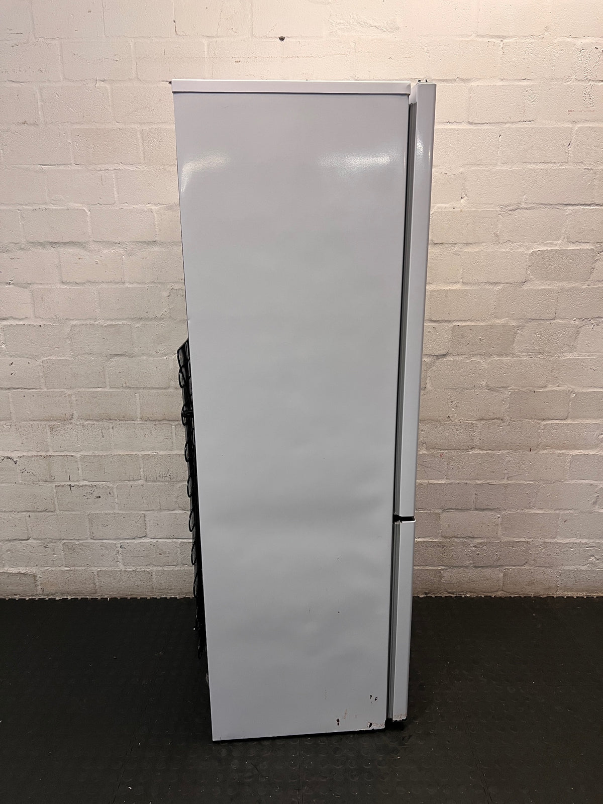 KIC White Fridge Freezer Combination — Good Working Order – top view