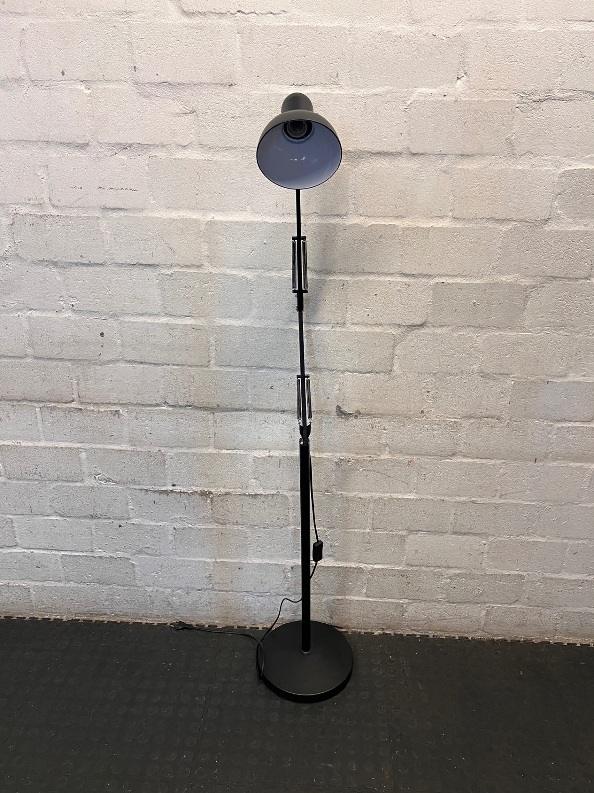 Adjustable Black Metal Floor Standing Lamp – main front view