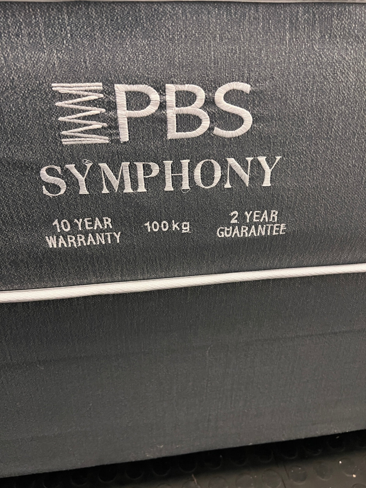 PBS Symphony Double Base Set in Grey and White – back view