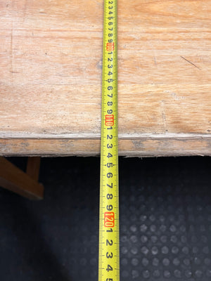Large Wooden Office Desk with Double Pedestals – depth measurement
