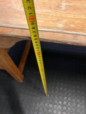 Large Wooden Office Desk with Double Pedestals – height measurement