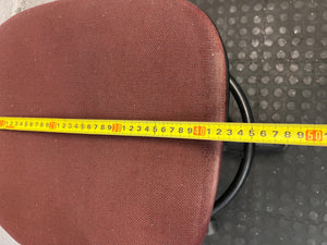 Burgundy Fabric Upholstered Office Chair with Footrest – width measurement